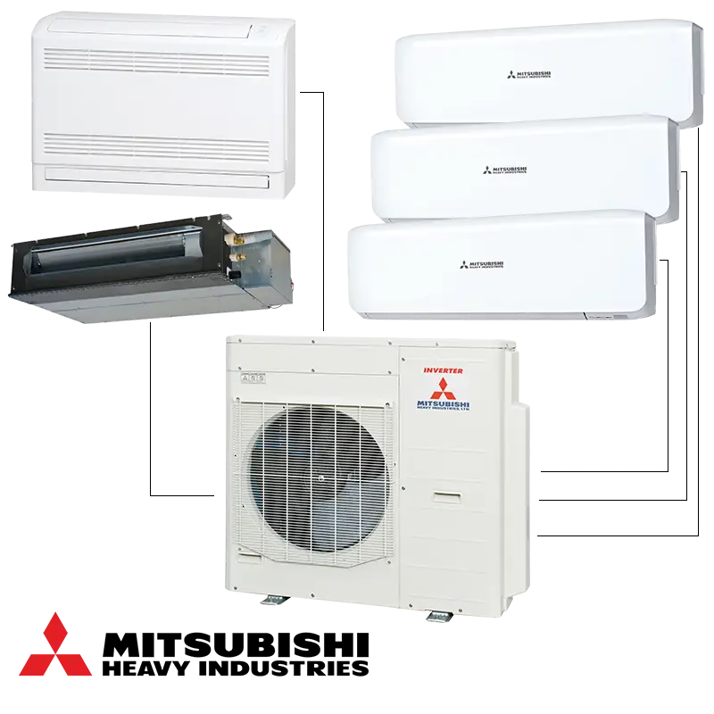 Външно тяло на мултисплит система Mitsubishi Heavy Industries SCM100ZS-W