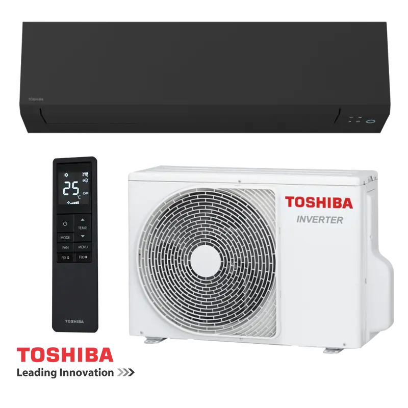 Инверторен климатик Toshiba Shorai Edge RAS-B24G3KVSGB-E + RAS-24J2AVSG-E1 - черен