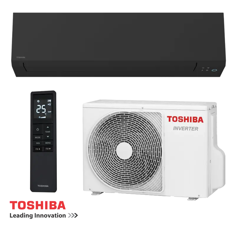 Инверторен климатик Toshiba Shorai Edge RAS-B18G3KVSGB-E + RAS-18J2AVSG-E1 - черен