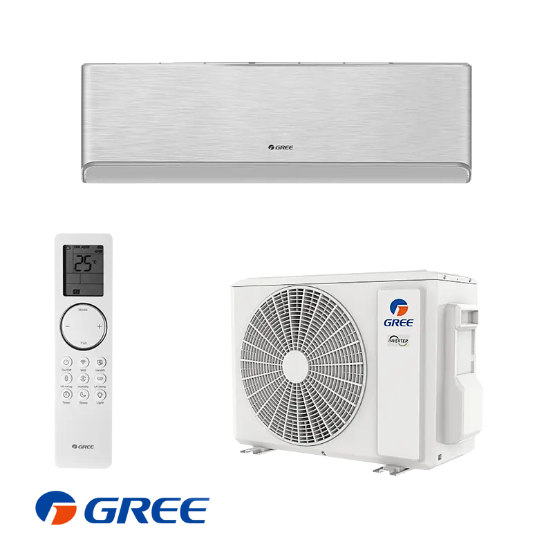 Инверторен климатик Gree Airy GWH09AVCXB-K6DNA1B - сребърен