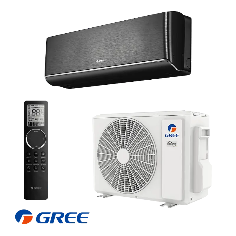 Инверторен климатик Gree Airy GWH12AVCXD-K6DNA1A - черен