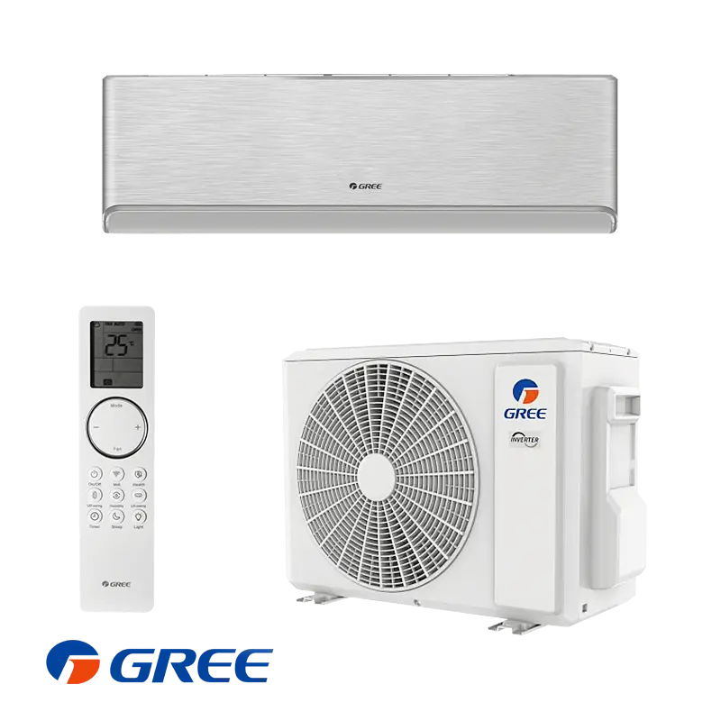 Хиперинверторен климатик Gree Airy GWH12AVCXD-K6DNA1A - сребърен