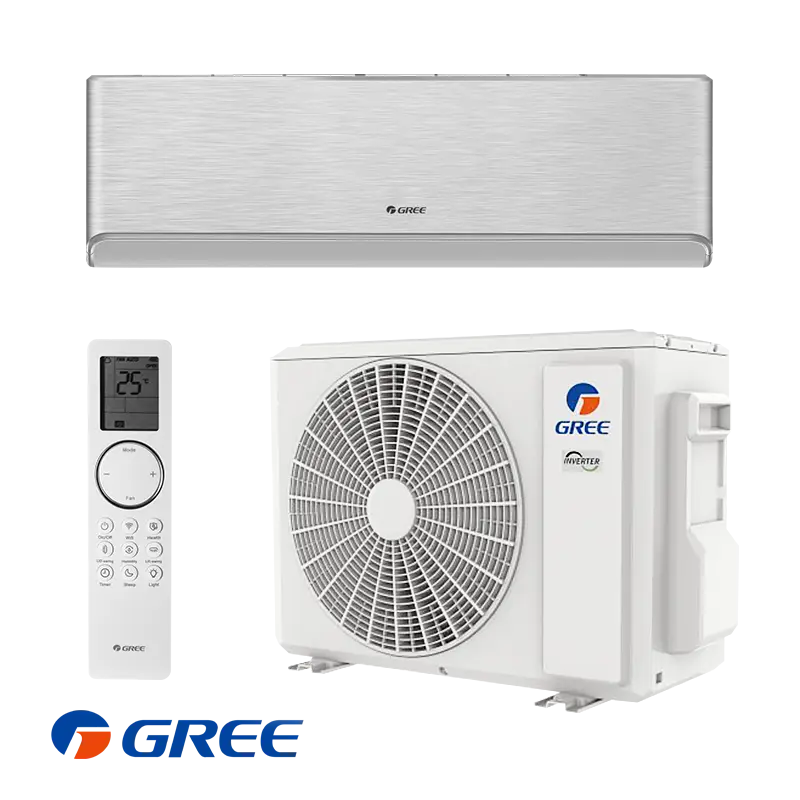 Инверторен климатик Gree Airy GWH18AVDXE-K6DNA1A - сребърен