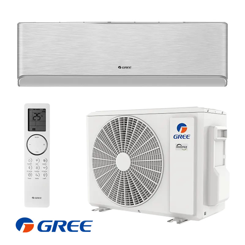 Инверторен климатик Gree Airy GWH24AVEXF-K6DNA1A - сребърен