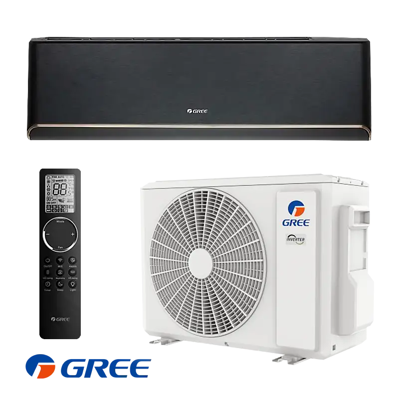 Инверторен климатик Gree Airy GWH24AVEXF-K6DNA1A - черен