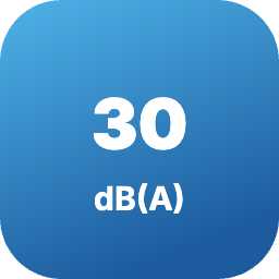 Ниво на шум на вътрешното тяло от 30 dB(A)