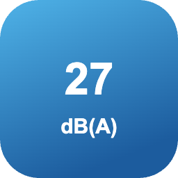 Ниво на шум на вътрешното тяло от 27 dB(A)