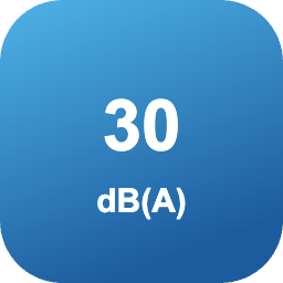 Ниво на шум на вътрешното тяло от 30 dB(A)