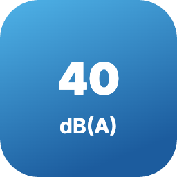 Ниво на шум на вътрешното тяло от 40 dB(A)