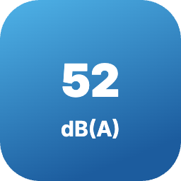 Ниво на шум на външното тяло 52 dB(A)