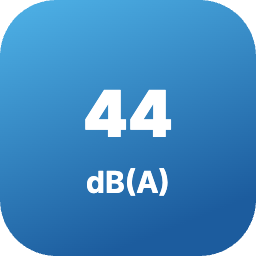 Ниво на шум на вътрешното тяло от 44 dB(A)