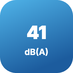 Ниво на шум на вътрешното тяло от 41 dB(A)