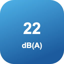 Ниво на шум на вътрешното тяло от 22 dB(A)