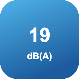 Ниво на шум на вътрешното тяло от 19 dB(A)