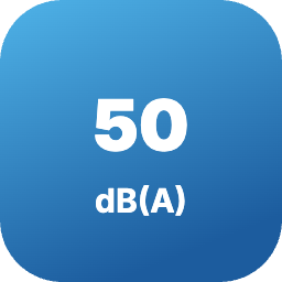Ниво на шум на вътрешното тяло от 50 dB(A)