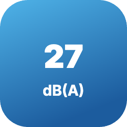 Ниво на шум на вътрешното тяло от 27 dB(A)