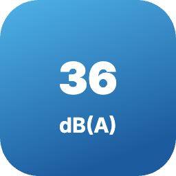 Ниво на шум на вътрешното тяло от 36 dB(A)