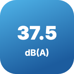 Ниво на шум на вътрешното тяло от 37.5 dB(A)