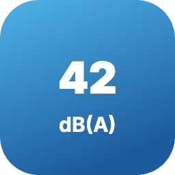 Ниво на шум на вътрешното тяло от 42 dB(A)