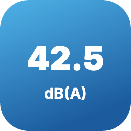 Ниво на шум на вътрешното тяло от 42.5 dB(A)