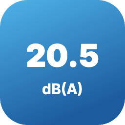 Ниво на шум на вътрешното тяло от 20.5 dB(A)