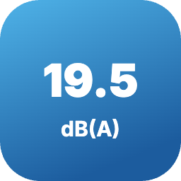 Ниво на шум на вътрешното тяло от 19.5 dB(A)