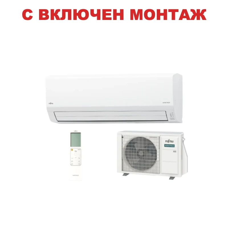 Инверторен климатик Fujitsu Airstage ASEH18KLCBL + AOEH18KLCB - Eco (KL)
